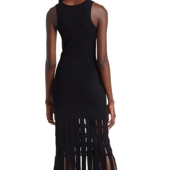 Rails Black Kaia Fringe Detail Knit Midi Dress - Picture 5 of 6